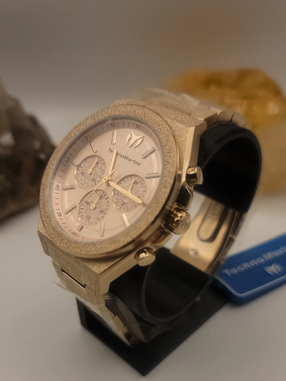 NWT TechnoMarine Ocean Emperor Men's Watch 43mm Chronograph Rose Gold TM-318155